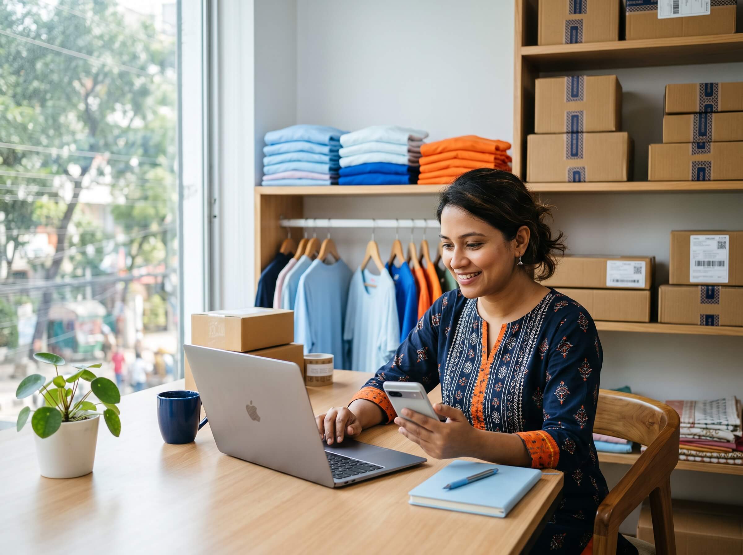 Bangladeshi Merchant running fashion boutique with DokanEasy